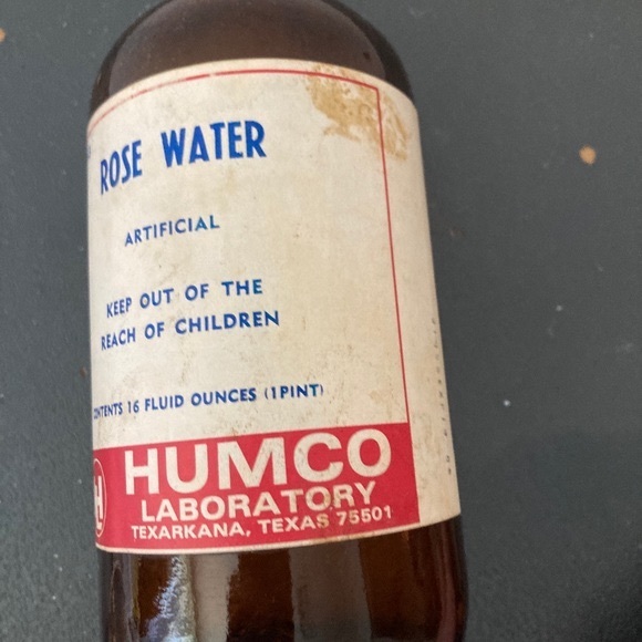 Vintage Rose Water Bottle (collectibles/decor) - Picture 2 of 5